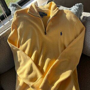 Mens Polo Zip Pullover (M)